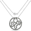0.22 Carat Genuine Green Diamond .925 Sterling Silver Pendant