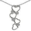 0.07 Carat Genuine White Diamond .925 Sterling Silver Pendant
