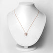 0.99 Carat Genuine Morganite 10K Rose Gold Pendant