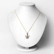 0.75 Carat Genuine Tanzanite and White Zircon .925 Sterling Silver Pendant
