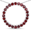 0.96 Carat Genuine Garnet .925 Sterling Silver Pendant