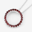 0.96 Carat Genuine Garnet .925 Sterling Silver Pendant