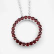 0.96 Carat Genuine Garnet .925 Sterling Silver Pendant