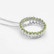 0.84 Carat Genuine Peridot .925 Sterling Silver Pendant