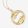 0.22 Carat Genuine Aquamarine .925 Sterling Silver Pendant