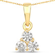 0.33 Carat Genuine Lab Grown Diamond 14K Yellow Gold Pendant