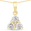 0.75 Carat Genuine Lab Grown Diamond 14K Yellow Gold Pendant