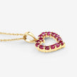 0.43 Carat Genuine Ruby 10K Yellow Gold  Pendant