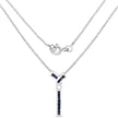 0.72 Carat Genuine Blue Sapphire .925 Sterling Silver Pendant