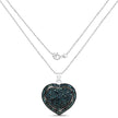 1.25 Carat Genuine Blue Diamond .925 Sterling Silver Pendant