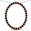 3.52 Carat Genuine Garnet .925 Sterling Silver Pendant