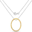 3.84 Carat Genuine Yellow Sapphire .925 Sterling Silver Pendant
