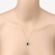 IGI Certified 3.37 Carat Genuine Zambian Emerald and White Diamond 14K Yellow Gold Pendant
