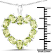 4.50 Carat Genuine Peridot .925 Sterling Silver Pendant