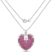 8.03 Carat Genuine Ruby .925 Sterling Silver Pendant