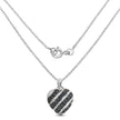 1.55 Carat Genuine Blue Sapphire and White Topaz .925 Sterling Silver Pendant