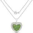4.62 Carat Genuine Chrome Diopside .925 Sterling Silver Pendant