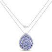 4.16 Carat Genuine Tanzanite .925 Sterling Silver Pendant