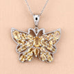 3.89 Carat Genuine Citrine .925 Sterling Silver Pendant