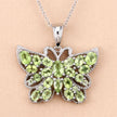 4.05 Carat Genuine Peridot .925 Sterling Silver Pendant