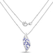 1.12 Carat Genuine Tanzanite .925 Sterling Silver Pendant