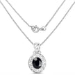 5.94 Carat Dyed Sapphire .925 Sterling Silver Pendant