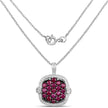 1.43 Carat Genuine Ruby .925 Sterling Silver Pendant