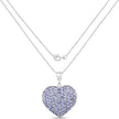 4.86 Carat Genuine Tanzanite .925 Sterling Silver Pendant
