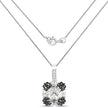 2.72 Carat Genuine Multi Stones .925 Sterling Silver Pendant