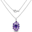7.24 Carat Genuine Amethyst .925 Sterling Silver Pendant
