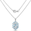 10.06 Carat Genuine Blue Topaz .925 Sterling Silver Pendant