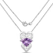 5.80 Carat Genuine Amethyst .925 Sterling Silver Pendant