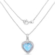 7.36 Carat Genuine Blue Topaz and Tanzanite .925 Sterling Silver Pendant