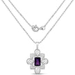 7.80 Carat Genuine Amethyst .925 Sterling Silver Pendant