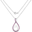 0.50 Carat Created Ruby .925 Sterling Silver Pendant