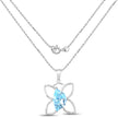 10.58 Carat Genuine Swiss Blue Topaz .925 Sterling Silver Pendant