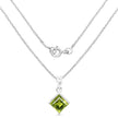 1.56 Carat Genuine Peridot .925 Sterling Silver Pendant