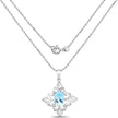 6.10 Carat Genuine Swiss Blue Topaz .925 Sterling Silver Pendant