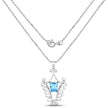5.68 Carat Genuine Swiss Blue Topaz .925 Sterling Silver Pendant