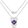 7.80 Carat Genuine Amethyst .925 Sterling Silver Pendant
