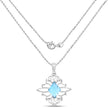 5.15 Carat Genuine Swiss Blue Topaz .925 Sterling Silver Pendant