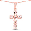 14K Rose Gold Plated 2.58 Carat Genuine Morganite .925 Sterling Silver Pendant