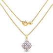 14K Yellow Gold Plated 2.58 Carat Genuine Tanzanite .925 Sterling Silver Pendant