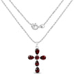 2.57 Carat Genuine Garnet .925 Sterling Silver Pendant