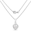 1.52 Carat Genuine White Cubic Zirconia .925 Sterling Silver Pendant