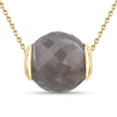 16.79 Carat Genuine Grey Moonstone .925 Sterling Silver Pendant