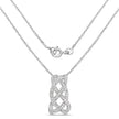 0.54 Carat Genuine White Diamond .925 Sterling Silver Pendant