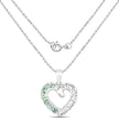 0.98 Carat Genuine Green Sapphire .925 Sterling Silver Pendant