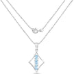 1.53 Carat Genuine Blue Topaz .925 Sterling Silver Pendant