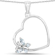 0.25 Carat Genuine Blue Topaz .925 Sterling Silver Pendant